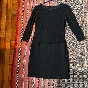 Ann Taylor, black tweed skirt dress, size 0